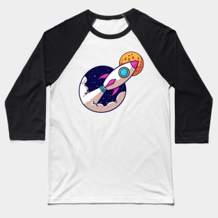 Space Rocket Baseball T-Shirt